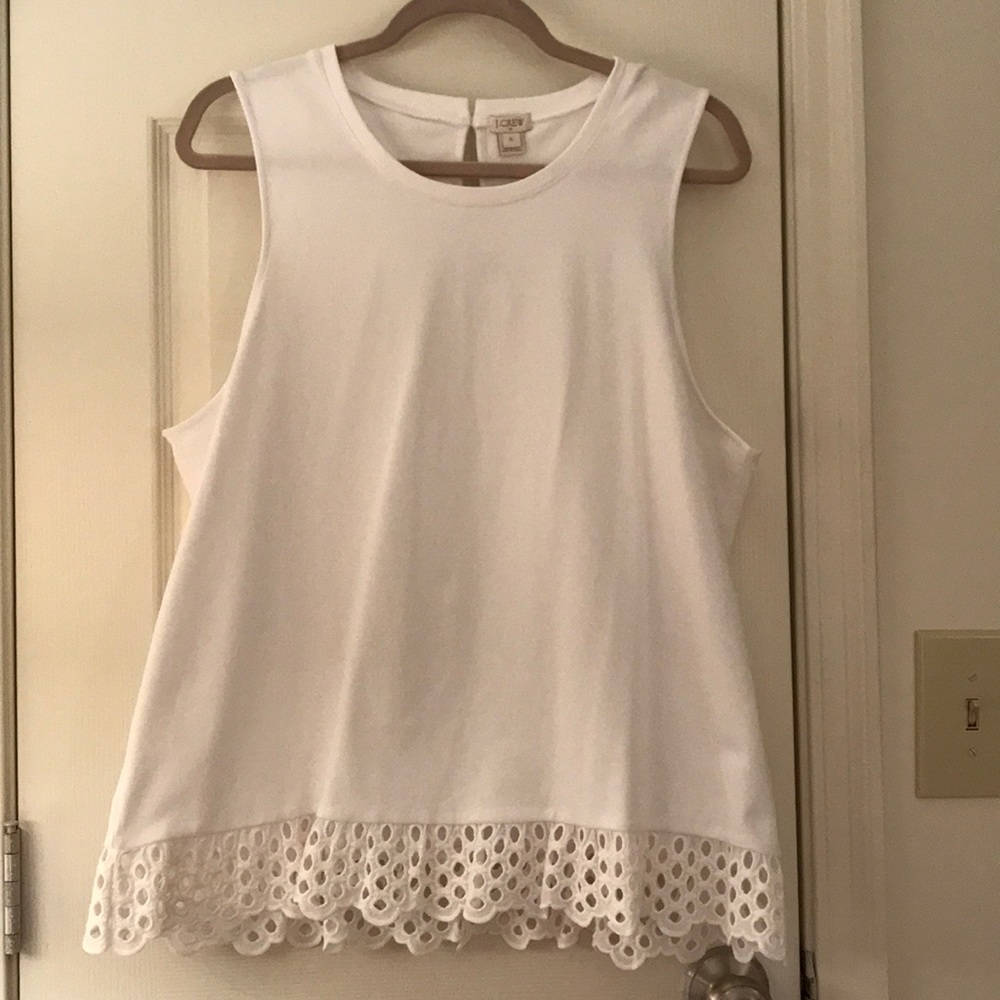 NWT J. Crew white tank top